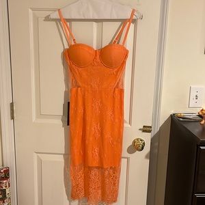 Bebe lace midi dress